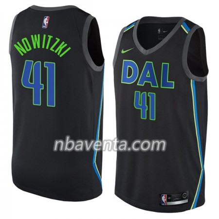 Camiseta Hombre Dallas Mavericks Dirk Nowitzki 41 Nike City Edition Swingman
